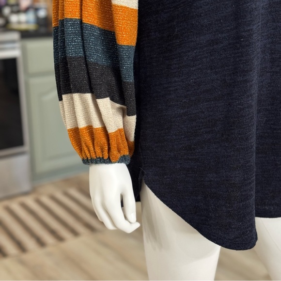 𝙋𝙖𝙞𝙨𝙡𝙚𝙮 𝙂𝙧𝙖𝙘𝙚 Navy Sweater Women's Size XL - Picture 6 of 12